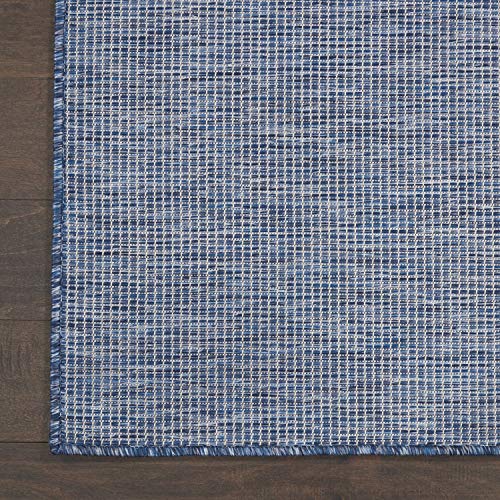 Nourison Home Positano Navy Blue 2'2" x 10' Area Rug - Easy Clean, Non Shedding, Bed Room, Living Room, Dining Room, Kitchen (10' Runner) - color: Navy Blue, size: 2'2" x 10' (Runner)