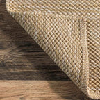 nuLOOM Alessi Solid Farmhouse Cotton Area Rug, 5x8, Beige - color: Beige, size: 5' x 8' (Rectangular)