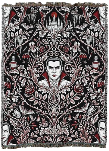 Pure Country Weavers Monster Dracula Blanket - Fantasy Gift - Tapestry Throw Woven from Cotton - Made in The USA (72x54) - color: Monster Dracula, size: 72x54