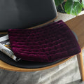 vctops Luxury Velvet Square Chair Pad Thin Soft and Comfy Chair Cushion Tufted Indoor Seat Cushion Pillow Tatami (Purple,17"x17")