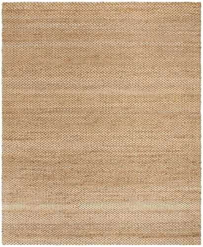 SAFAVIEH Area Rug 8x10 - Natural Fiber Collection - Large - Natural, Handmade Jute, Farmhouse Style, Ideal for Living Room, Bedroom, Dining Space (NF870A) - size: 8' x 10' (Rectangular)