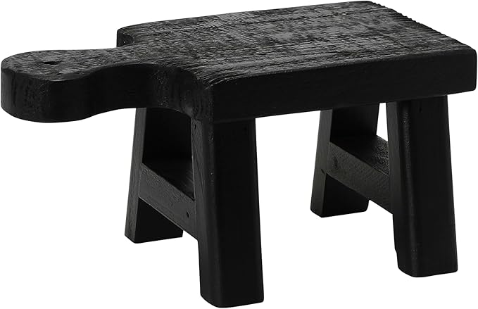 Creative Co-Op Decorative Wood Pedestal, Black