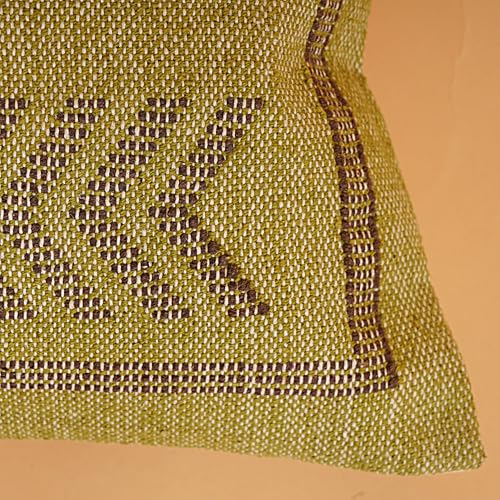 Indian Cotton Cushion Cover Sabra Kilim Pillow Cover Designer Decorative Sofa 18x18 Inche Handwoven Cushion Case for Farmhouse Home Decor Spring Decorative Pillow (Pattern 2) - color: Pattern 2