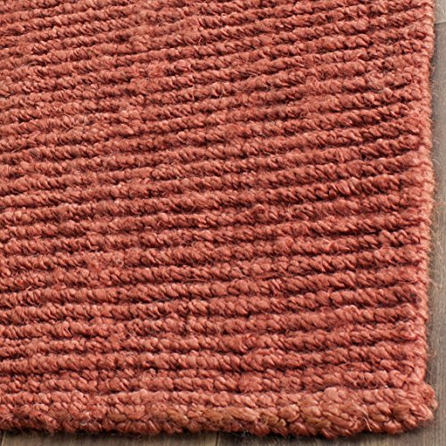 SAFAVIEH Natural Fiber Collection Runner Rug - 2'6" x 10', Rust, Handmade Jute, Farmhouse Style, Chunky Textured Thick Pile (NF447C) - color: Rust, size: 2'6" x 10' (Runner)