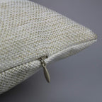 VAKADO Farmhouse Throw Pillow Covers 18x18 Set of 2 Porch Decor Buffalo Plaids Decorative Retro Rustic Checkers Cotton Linen Square Cushion Cases Home for Sofa Couch Bed, Beige Cream White