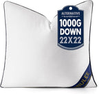 MIULEE 22x22 Pillow Insert Throw Pillow Premium Down Alternative Pillow Insert Square Decorative Pillow Stuffer for Sofa, Couch (22x22 inch)