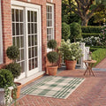 SAFAVIEH Courtyard Collection 2' x 3'7" Green/Beige CY6201 Modern Farmhouse Plaid Indoor/ Outside Waterproof Easy cleansingPatio Backyard Mudroom Accent Mat - color: Green/Beige, size: 2' x 3'7" (Rectangular)