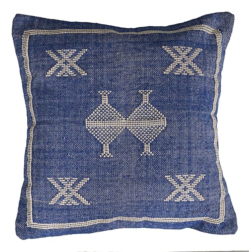 Indian Cotton Cushion Cover Sabra Kilim Pillow Cover Designer Decorative Sofa 18x18 Inche Handwoven Cushion Case for Farmhouse Home Decor Spring Decorative Pillow (Pattern 28) - color: Pattern 28