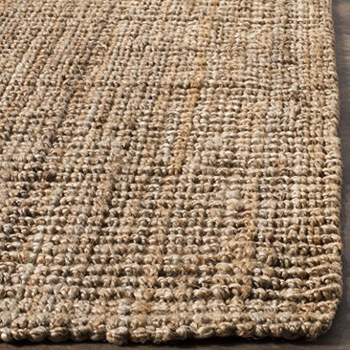 SAFAVIEH Natural Fiber Collection Runner Rug - 2'6" x 8', Natural Brown, Handmade Jute, Farmhouse Style, Chunky Textured Thick Pile (NF447A) - color: Natural, size: 2'6" x 8' (Runner)