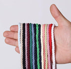 FLIPPED 100% Natural Cotton Macrame Cord,5mm x110 Yards Macrame Cords Colored Cotton Macrame Rope Craft Cord for DIY Crafts Knitting Plant Hangers Christmas Wedding Décor（Light Pink）