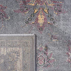 SAFAVIEH Vintage Collection Accent Rug - 4' x 5'7", Turquoise & Multi, Oriental Distressed Viscose Design, Ideal for High Traffic Areas in Entryway, Living Room, Bedroom (VTG117-2220)