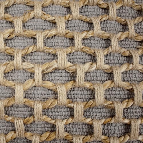 Boho Living 18x18 Grey Throw Pillow Covers with Pillow Insert Included, Pack of 1 - color: Grey, size: (1) 18" x 18" Pillow Cover With Insert