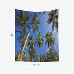 EMMTEEY Tree Tapestry Wall Decor Vertical 50X60 Inch-Coconut Palm Tree Tropical Summer Durable Wall Art for Living Room