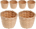 Kichvoe Woven Storage Basket Set of 6 Small Bamboo Baskets for Tabletop Organization Decorative Flower Containers and Household Sundries Storage Compact 2.95X2.95X2.36 Inch