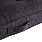 South Pine Porch Mila Square Tufted Pillow Style Dog Bed, Black, Medium (32" x 32") - color: Black, size: Medium (32" x 32")