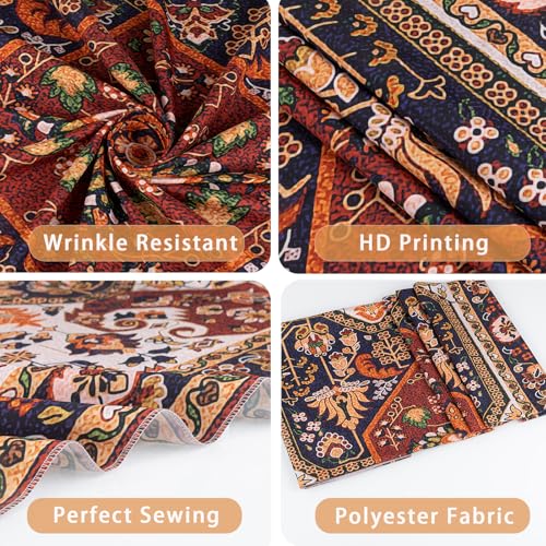 Apdidl Boho Hippie Wall Tapestry for Bedroom Aesthetic, Mandala Indian Bohemian Tapestries Art Decor, Vintage Orange Floral Cool Vertical Wall Hanging for Living Room Dorm 36" X 48" - color: Boho Tapestry, size: 48"L x 36"W