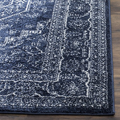 SAFAVIEH Adirondack Collection Runner Rug - 2'6" x 6', Navy & Ivory, Oriental Medallion Design, Non-Shedding & Easy to Clean, Ideal for Ideal for Hallway, Foyer, Kitchen, Entryway, Bedroom (ADR108N) - color: Navy/Ivory, size: 2'6" x 6' (Runner)