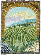 Pure Country Weavers Vineyard Blanket - Garden Floral Gift Tapestry Throw Woven from Cotton - Made in the USA (72x54) - color: Vineyard
