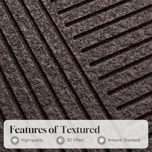 3D Textured Framed Boho Neutral Abstract Wall Art, 3 Piece Modern Minimalist Paintings Artwork for Walls, Brown Beige Tan Geometric Pictures for Living Room Dining Bedroom Office Wall Decor 16x24 In - color: Neutral --B, size: 16"w X 24"h X 3pcs