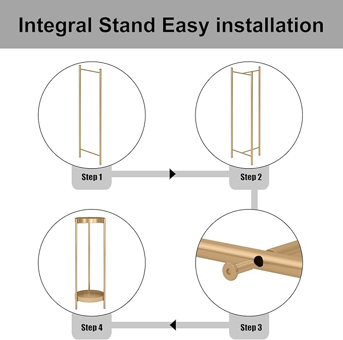 Plant Stand Plant pots Indoor Stands – Metal Flower Pots Stand Plant Shelf for Multiple Plants,2 Tier Removable Display Plant Table Gardeing Gifts for Living Room Outdoor Garden Balcony Décor Gold