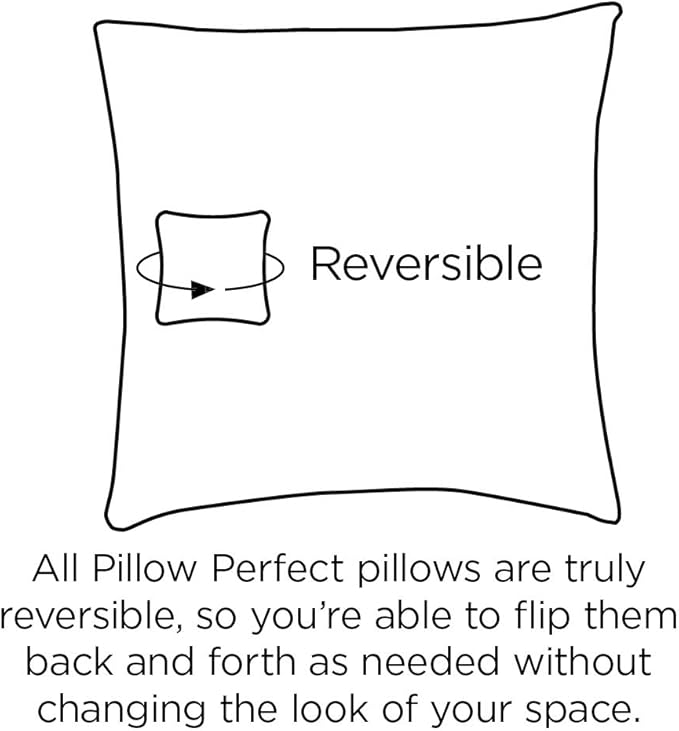 Pillow Perfect Stripe Indoor/Outdoor Chair Seat Cushion, Tufted, Weather, and Fade Resistant, 19" x 19", Blue/White Wickenburg, 2 Count