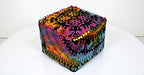 CRAFT KALA Square Mandala Floor Pillow Cushion Cover Seating Throw Cover Hippie Decorative Bohemian Ottoman Poufs Cover Pillow Cases Cotton Living Room Home Décor 22X22X14 inch, Multi U.p Elephant