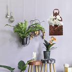 Alipis Woven Hanging Basket: 12 X 6.7 Inch Rustic Style Hanging Wall Baskets - Front Door Basket for Flowers Fruits Vegetables Organizer Garden Farmhouse Home Decoration