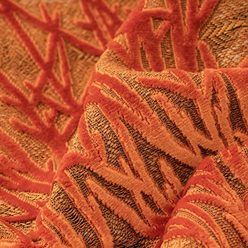 Yangest Burnt Orange Twigs Throw Pillow Cover Branches Velvet Cushion Case Neutral Pillowcase for Sofa Couch Bedroom Living Room Home Decor,18x18 Inch - color: Orange, size: 18" x 18" (Pack of 1)