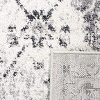 SAFAVIEH Madison Collection Runner Rug - 2'3" x 14', Silver & Grey, Boho Chic Distressed Design, Non-Shedding & Easy Care, Ideal for High Traffic Areas in Living Room, Bedroom (MAD611G) - color: Silver/Grey, size: 2'3" x 14' (Runner)
