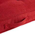 South Pine Porch Mila Square Tufted Pillow Style Dog Bed, Scarlet, Large (40" x 40") - color: Scarlet, size: Large (40" x 40")