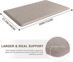 KMAT Kitchen Mat Cushioned Anti-Fatigue Waterproof Non-Slip Standing Mat Ergonomic Comfort Rug for Home,Office,Sink,Laundry,Desk 17.3" (W) x 28"(L),Khaki