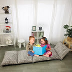 ICOPUCA Floor Lounger Pillow casing for boy Girl, Soft Minky Plush, Cover/Sleeve Only! Perfect Reading and Watching TV Cushion - Excellent for Sleepovers, Queen Size;