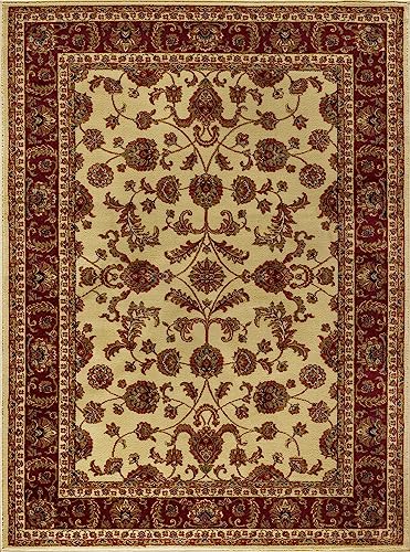 5x7 Area Rug for Living Room, Dining Room, Bedroom, Entryway | Alfombras para Salas | Traditional, Oriental | Indoor | Ivory 5'3'' x 7'3'' - color: Ivory - Sariya, size: 5'3" x 7'3" (Rectangular)