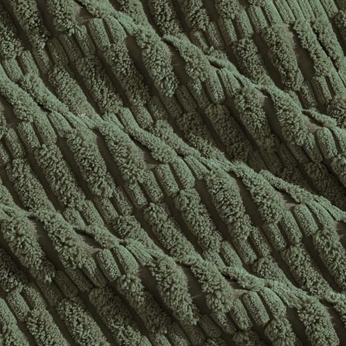 Fancy Homi Decorative Throw Pillow Covers for Bed Couch Bedroom Bench, Soft Corduroy Solid Pillow Case, Rustic Farmhouse Boho Room Decor,20" x 12" (Pack of 1),Olive Green - color: Olive Green, size: 20" x 12" (Pack of 1)