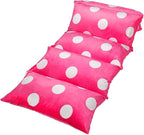 Butterfly Craze Floor Pillow Case, Mattress Bed Lounger Cover, Polka Hot Pink, King Size - Cozy Seating Solution for Kids & Adults, Recliner Cushion, for Reading, TV Time (Pillow Not Included)