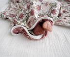 Little Jump Stretchy Jersey Knit Swaddle Blankets, Premium Cotton Floral Baby Blanket,Soft Western Wild Flowers Baby Quilt for Baby Girls and Toddlers(Vintage Floral)