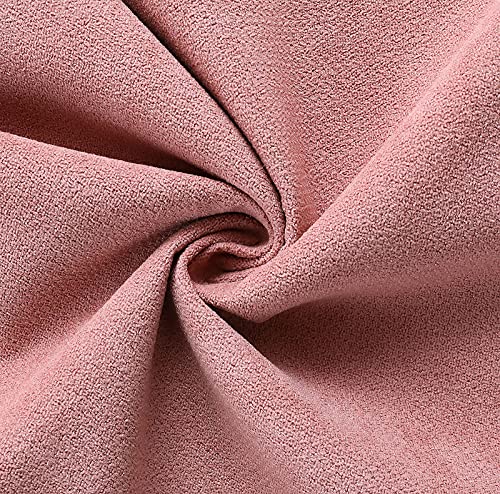 Jeneoo Decorative Dusty Rose Throw Pillow Covers Rustic Farmhouse Super Soft Square Chenille Comfy Solid Cushion Couch Cases for Sofa Bedroom Chair (Set of 2, 20 x 20 Inches) - color: Dusty Rose, size: 20" x 20" (Pack of 2)