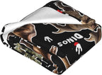 Dinosaur Throw Blanket Soft Flannel Blanket 60"x50" in Bed Blanket Home Decor for Room Sofa Couch All Season