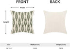 BETGINY Sage Green Boho Pillow Covers 16 x 16 Inch Pack of 2, Bohemian Ethnic Herringbone Pattern Decorative Throw Pillow Covers Vintage Linen Farmhouse Outdoor Pillowcase for Bedroom Home Sofa Decor
