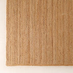 Handwoven 2.3x4ft Rectangle Jute Area Rug Natural Rug Solid Farmhouse Rug for Bedroom Living Room Dining Room Office and Kitchens - size: 2'4" x 4' (Rectangular)