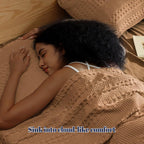 PHF 100% Cotton Waffle Pillow Shams Standard Size, 2 Pack 20" x 26" Soft Skin-Friendly Pillowcases, No Filling, Aesthetic Woven and Breathable Waffle Weave Pillow Case Covers for Bed, Clay - color: Clay, size: 26" x 20" (Pack of 2)
