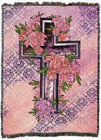 Pure Country Weavers Cross and Stargazer Blanket - Sympathy Bereavement Gift Tapestry Throw Woven from Cotton - Made in the USA (72x54) - color: Stargazer Cross, size: 72" x 54"