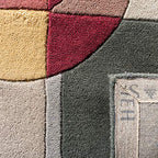 SAFAVIEH Rodeo Drive Collection Runner Rug - 2'6" x 10', Blue & Multi, Handmade Mid-Century Modern Abstract Wool, Ideal for High Traffic Areas in Living Room, Bedroom (RD845B) - color: Blue/Multi, size: 2'6" x 10' (Runner)