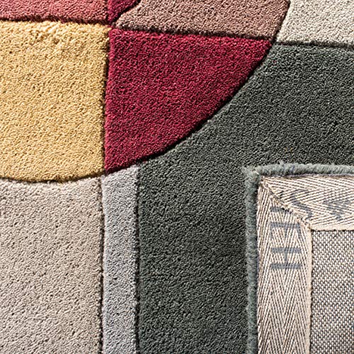 SAFAVIEH Rodeo Drive Collection Runner Rug - 2'3" x 18', Blue & Multi, Handmade Mid-Century Modern Abstract Wool, Ideal for High Traffic Areas in Living Room, Bedroom (RD845B) - color: Blue/Multi, size: 2'3" x 18' (Runner)
