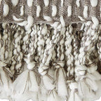 DII Textured Acryllic Woven Throw, Farmhouse Fringe Blanket, 50x60, Gray/White - color: Gray/White