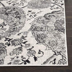 SAFAVIEH Madison Collection Runner Rug - 2'3" x 10', Cream & Silver, Boho Chic Glam Paisley Design, Non-Shedding & Easy Care, Ideal for High Traffic Areas in Living Room, Bedroom (MAD600D) - color: Cream/Silver, size: 2'3" x 10' (Runner)