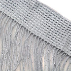 1x2 M Door String Curtain Rare Flat Silver Ribbon Thread Fringe Window Panel Room Divider Cute Strip Tassel for Wedding Coffee House Restaurant Parts, Grey - color: Grey