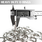 Ewparts Metal Rings for Crafts 1 inch 3 0Pack Small Metal Rings Stainless Steel Welded 4mm Thick Heavy Duty Matel O Ring for Macrame Plant Hanger,Dog Leashes Bulk Small Craft Macrame Ring