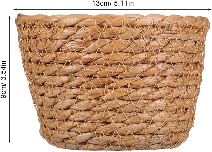 TOYANDONA 2pcs Modern Woven Plant Pots Natural Woven Planter Baskets Liner for Indoor Outdoor Random Color 5.1 inch
