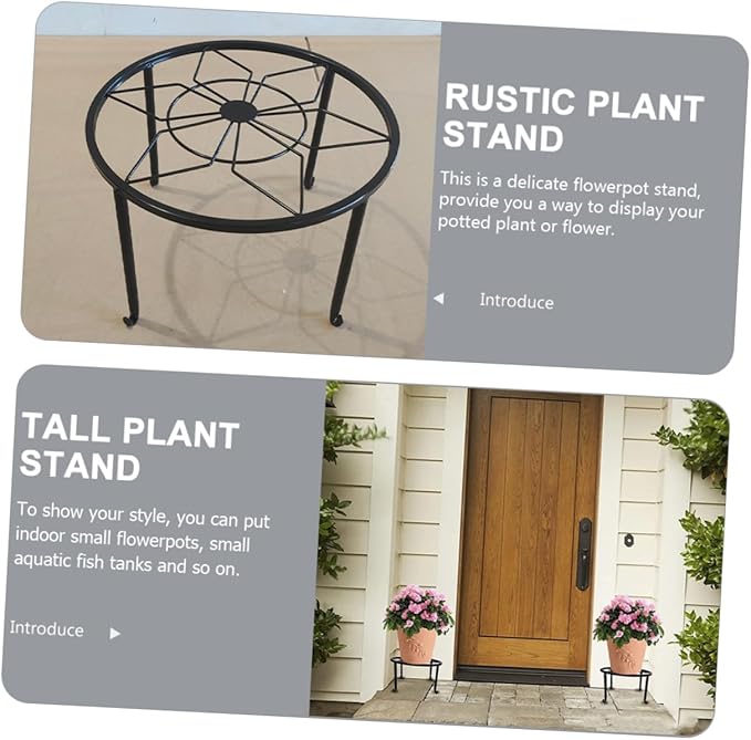 YARNOW Metal Plant Stand Iron Flower Pot Stand for Flowerpot Shelf for Home Decor